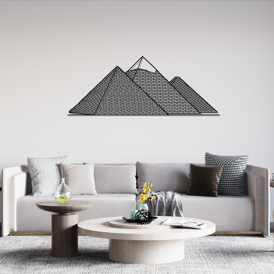 Pyramids of Giza Metal Wall Art