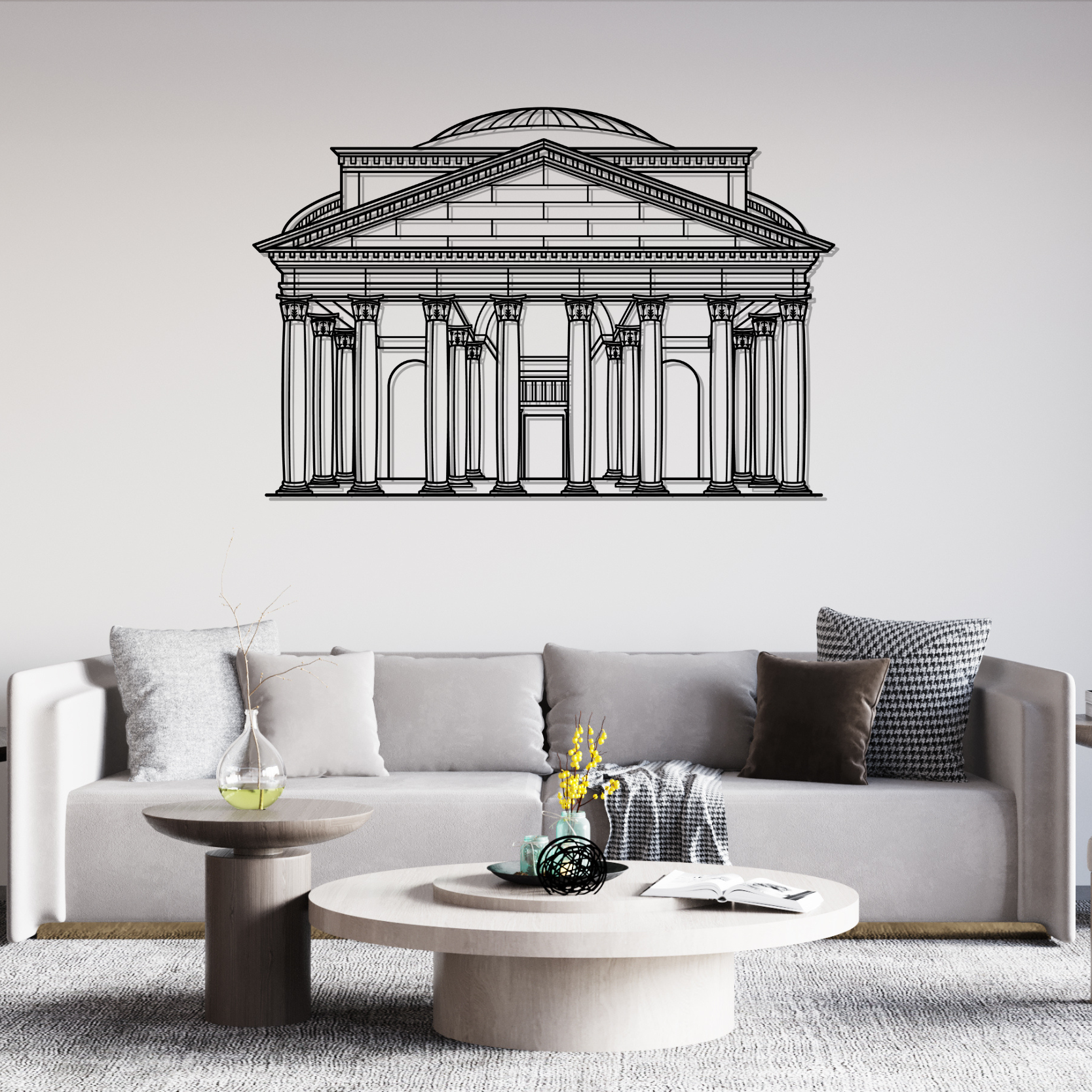 Pantheon Metal Wall Art