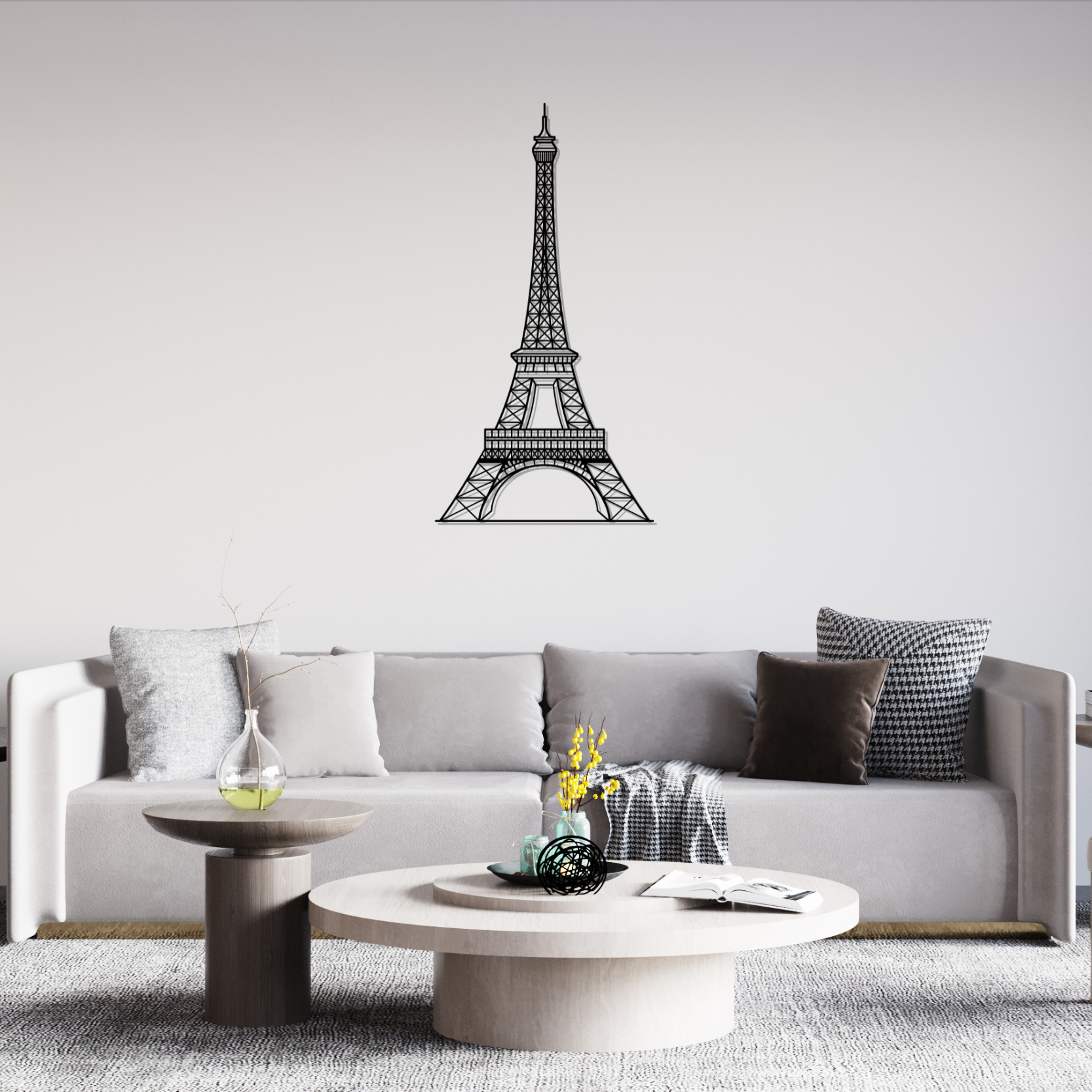 Eiffel Tower Metal Wall Art