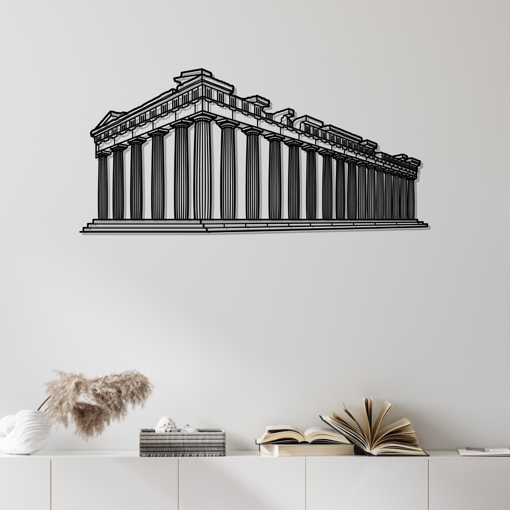 Athens Parthenon Metal Wall Art