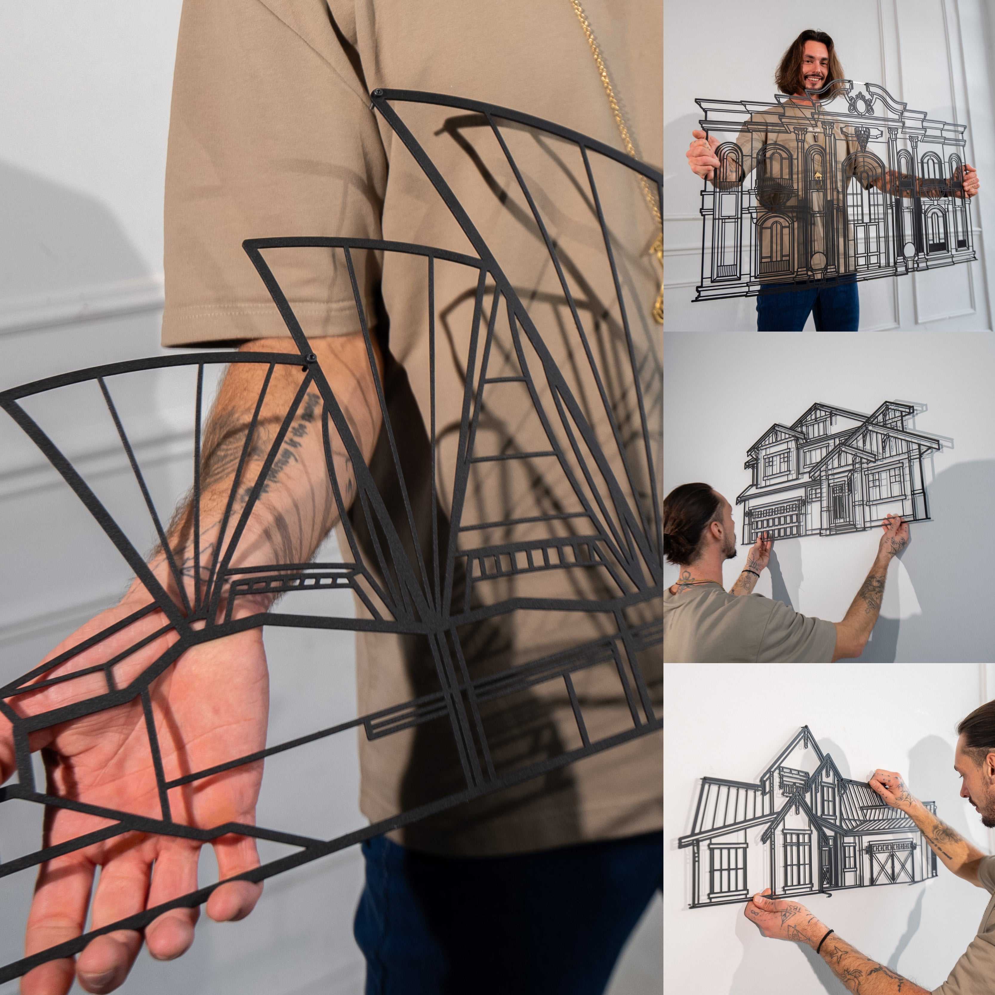 Pyramids of Giza Metal Wall Art – Structurelines