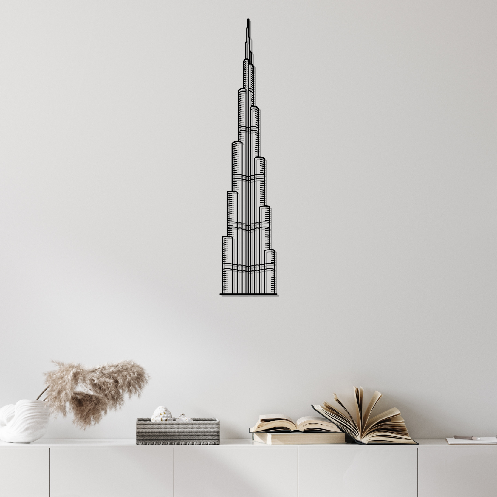 Burj Khalifa Metal Wall Art