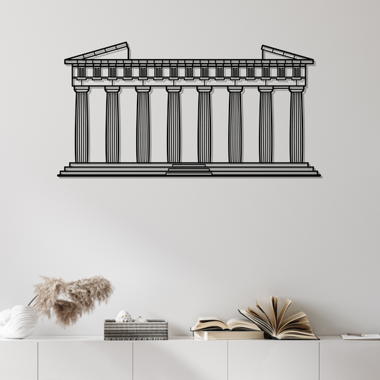 Athens Parthenon Metal Wall Art