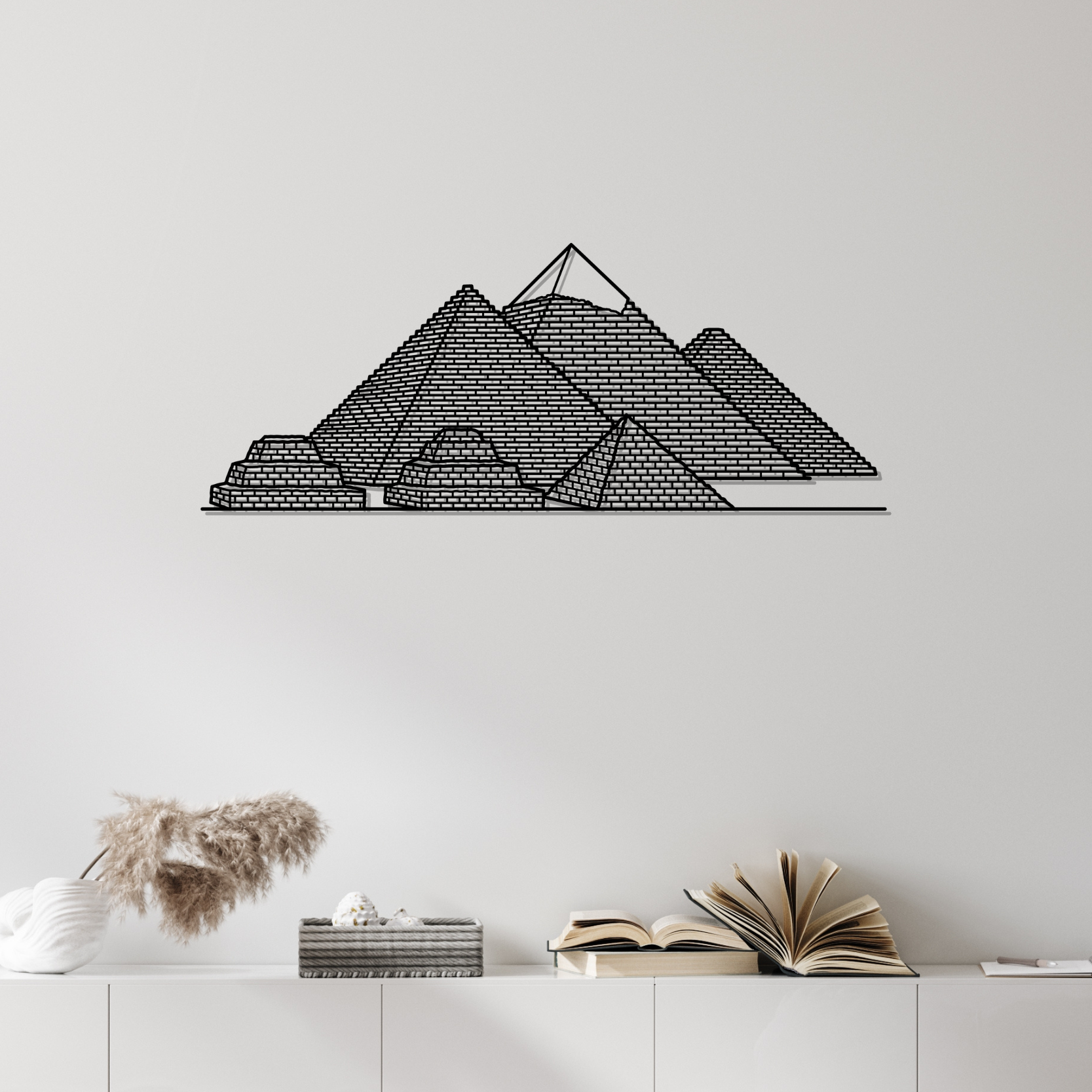 Pyramids of Giza Metal Wall Art