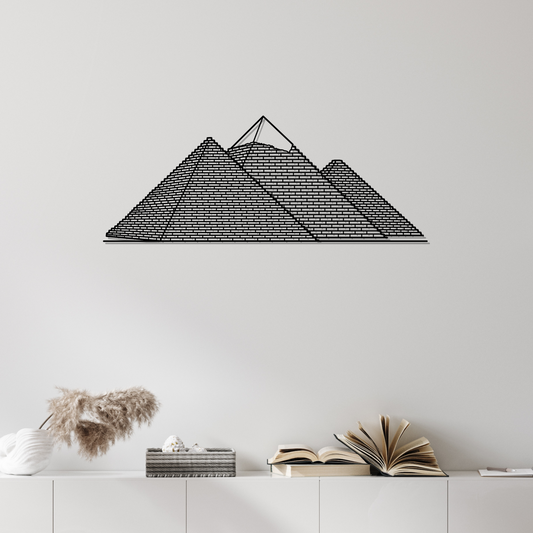 Pyramids of Giza Metal Wall Art