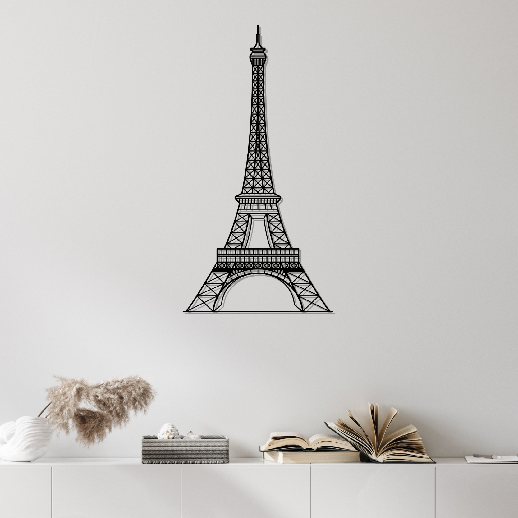 Eiffel Tower Metal Wall Art