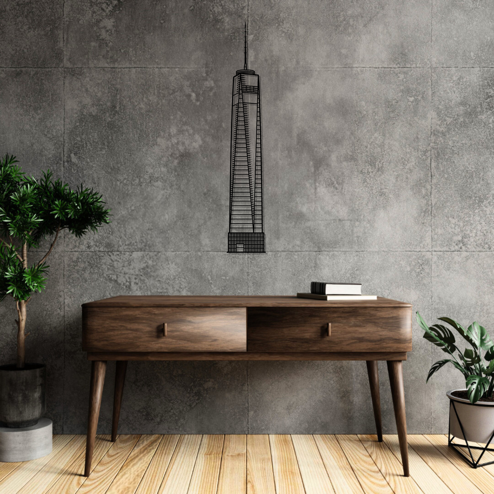 World Trade Center Metal Wall Art