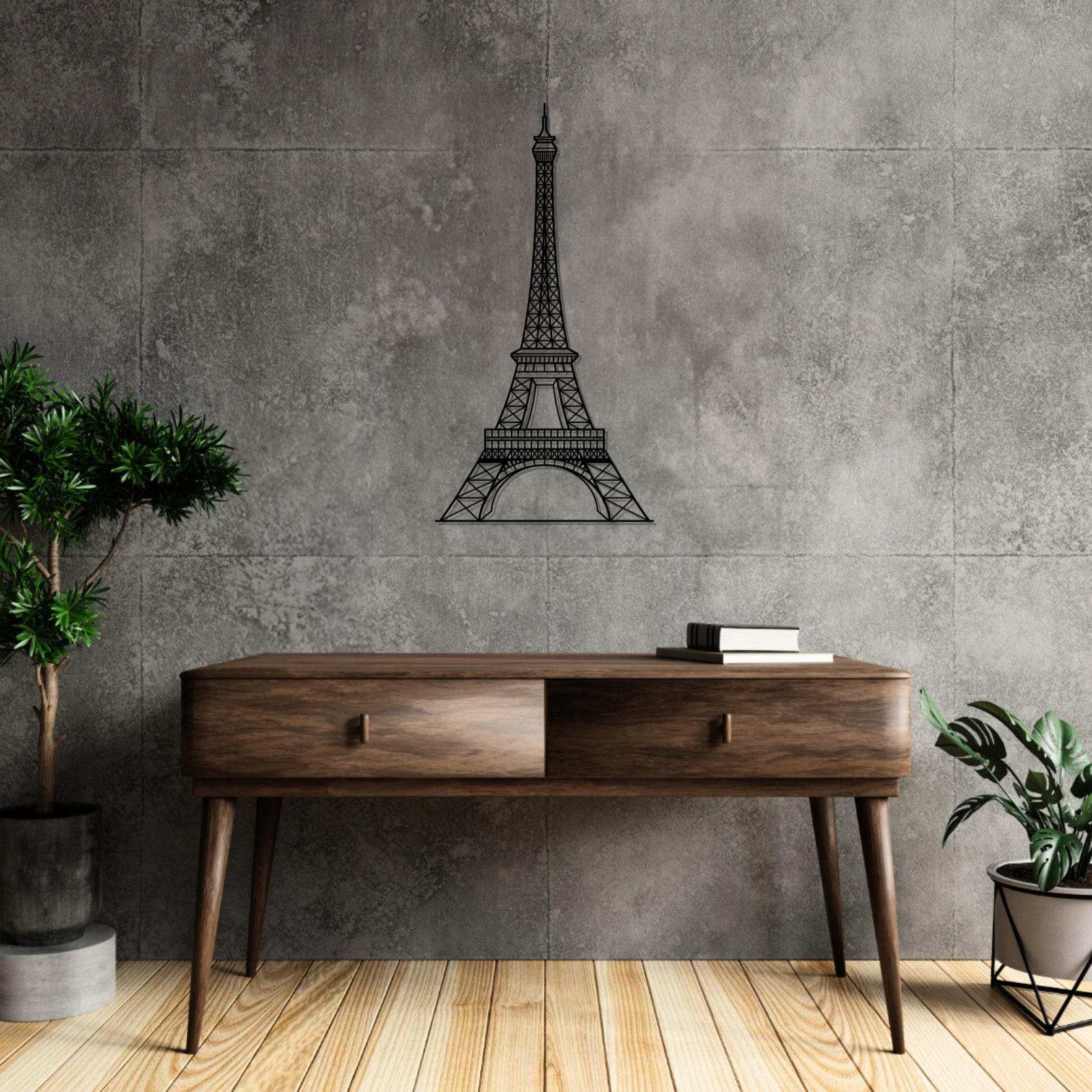 Eiffel Tower Metal Wall Art