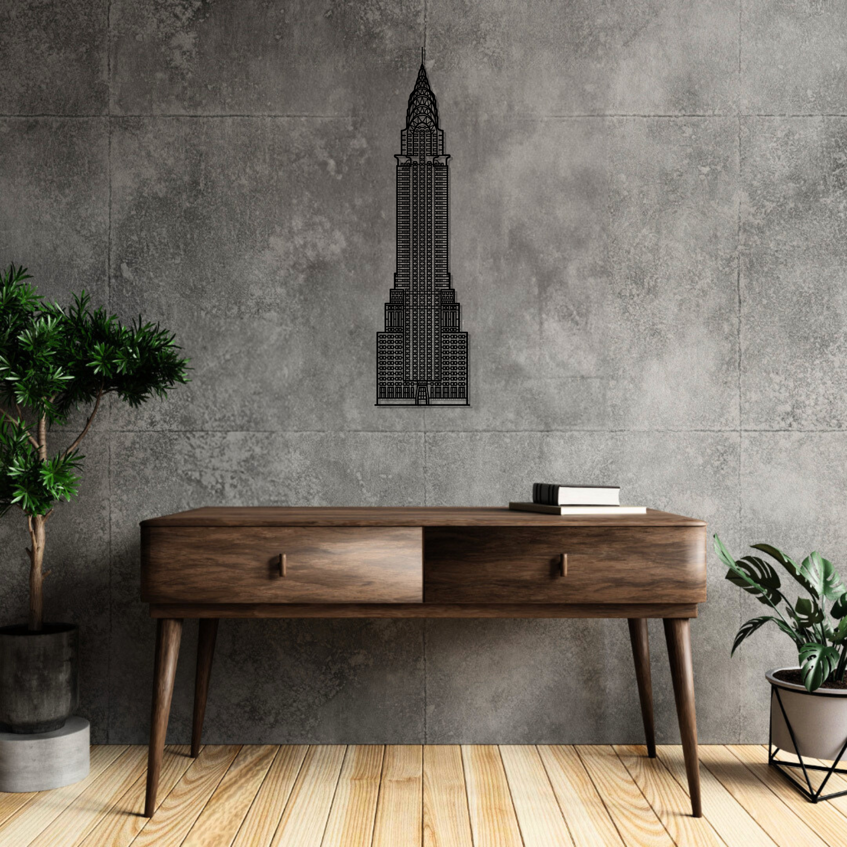 Chrysler Building Metal Wall Art