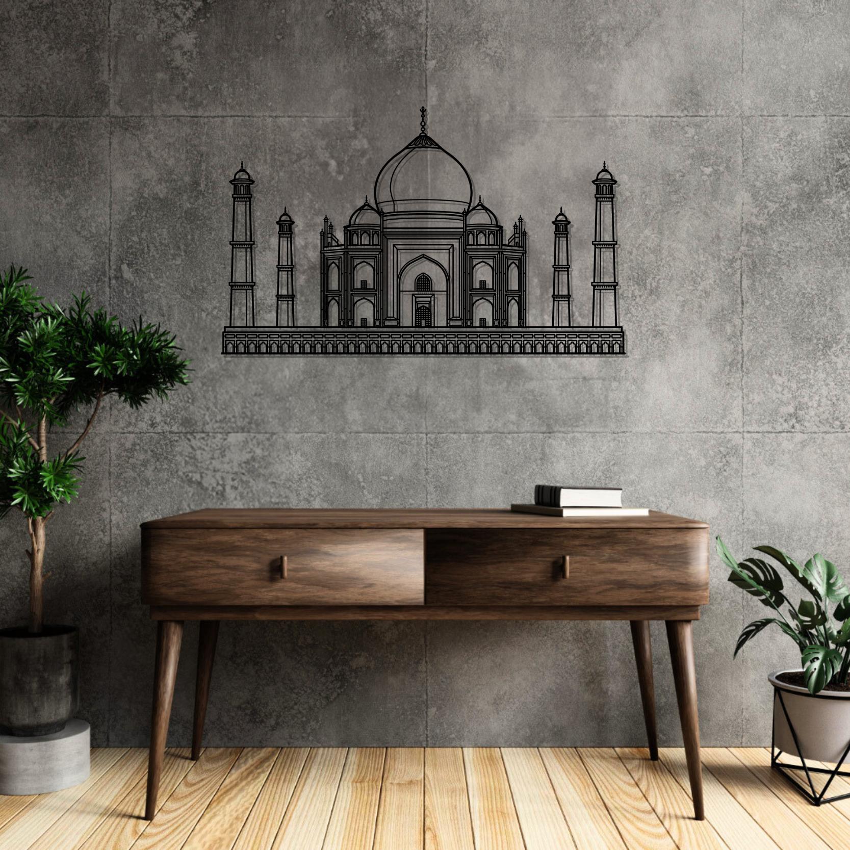 Taj Mahal Metal Wall Art